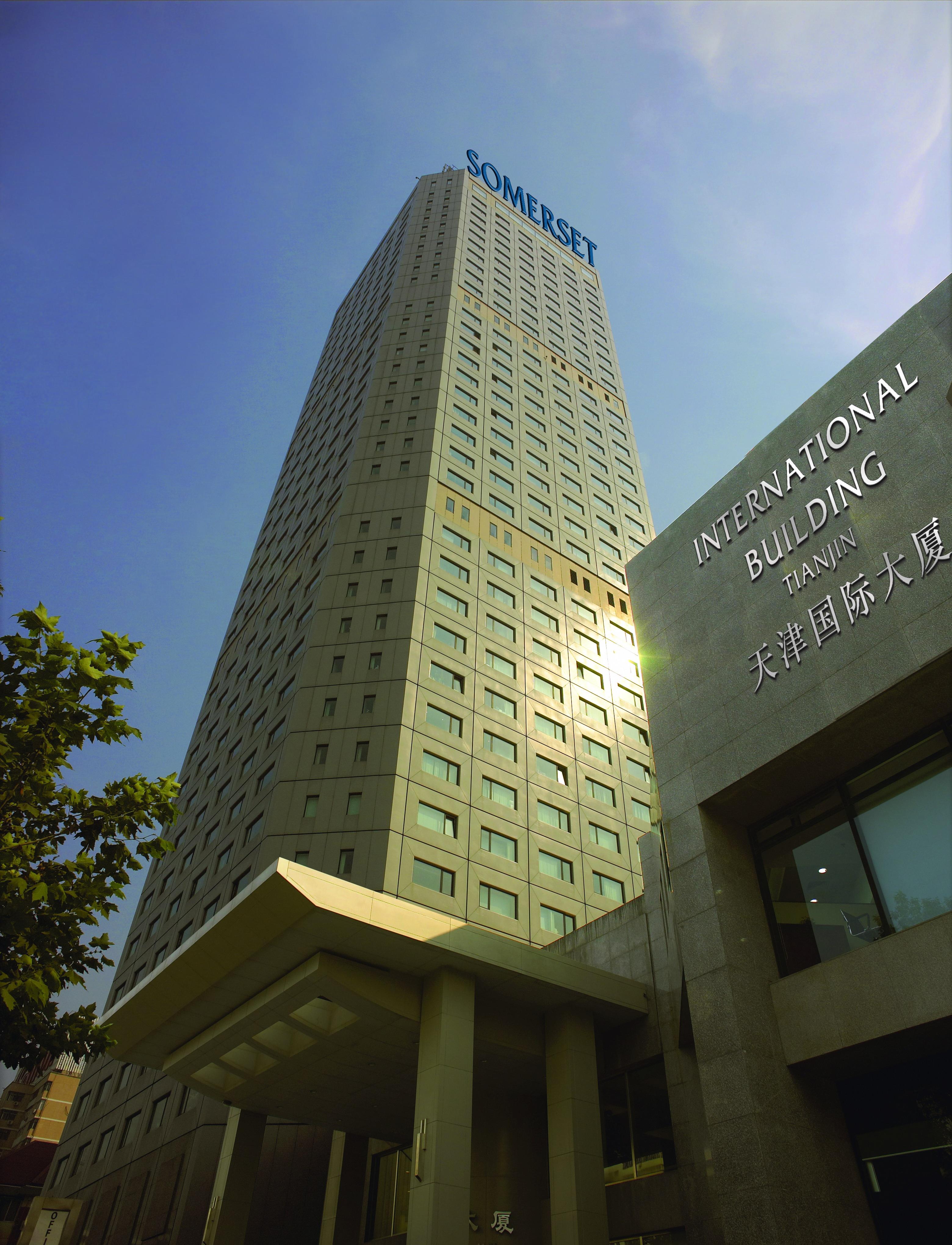 ซอเมอร์เซ็ทอินเตอร์เนชันแนลบิวดิ้ง เทียนจิน Apartment ภายนอก รูปภาพ
